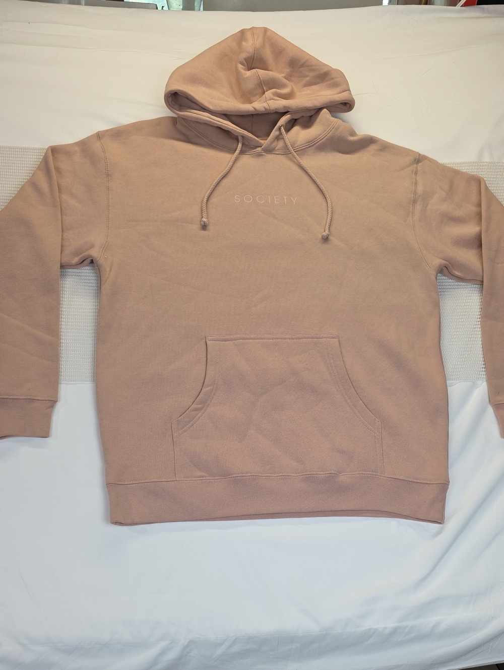 Society Blush Pink Pullover Hoodie large